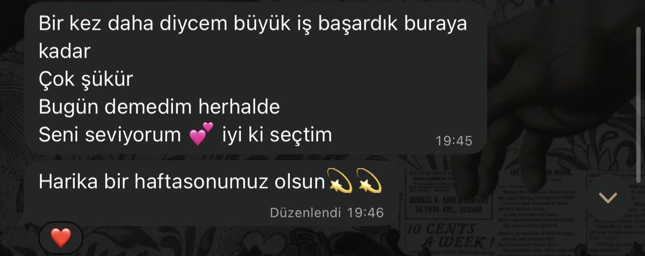 Gerçek WhatsApp katılımcı yorumu 16