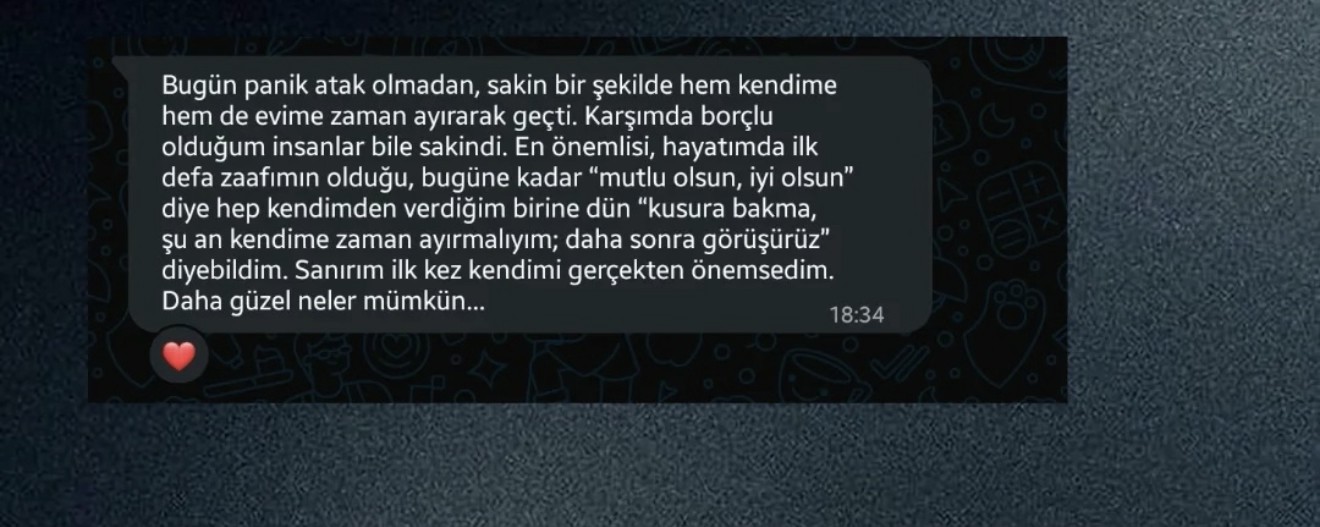 Gerçek WhatsApp katılımcı yorumu 17