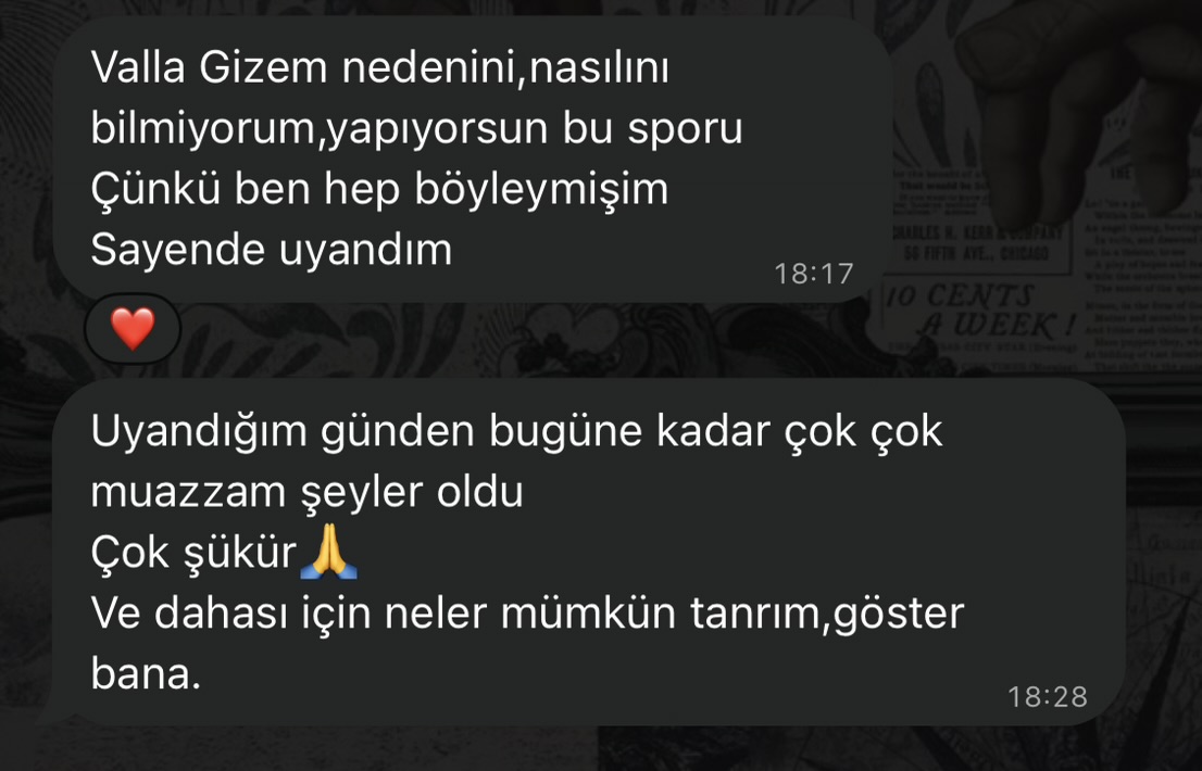 Gerçek WhatsApp katılımcı yorumu 2