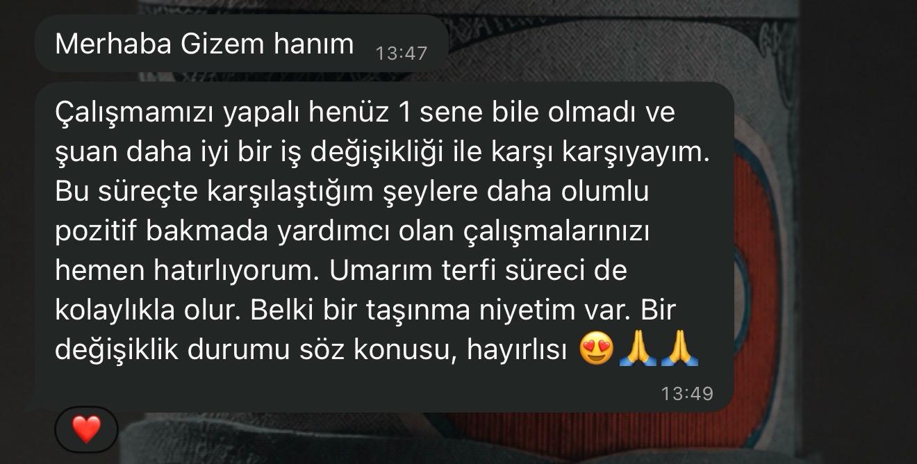 Gerçek WhatsApp katılımcı yorumu 12