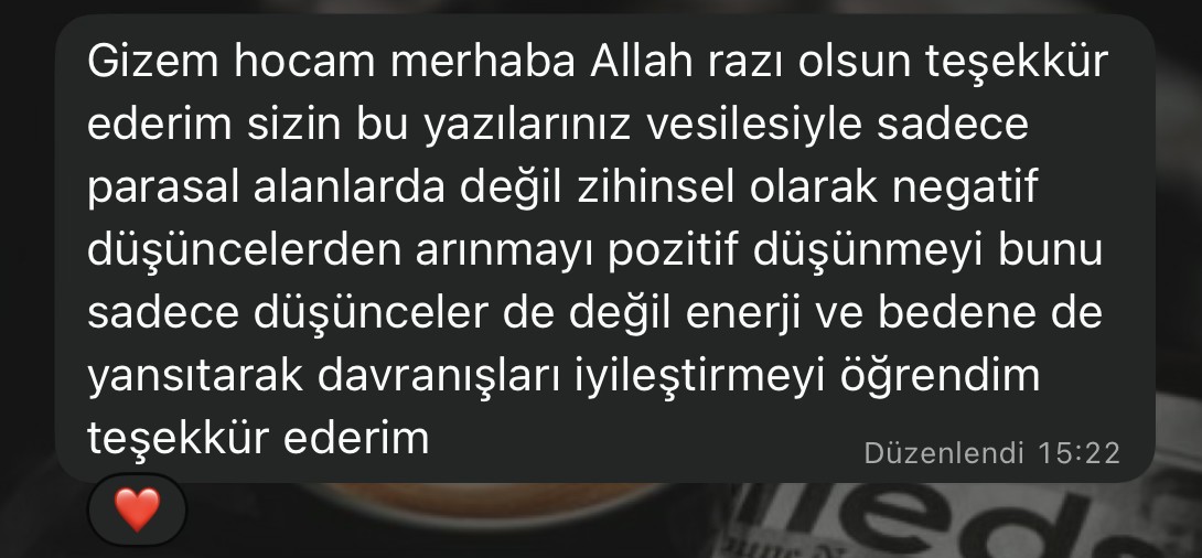 Gerçek WhatsApp katılımcı yorumu 23