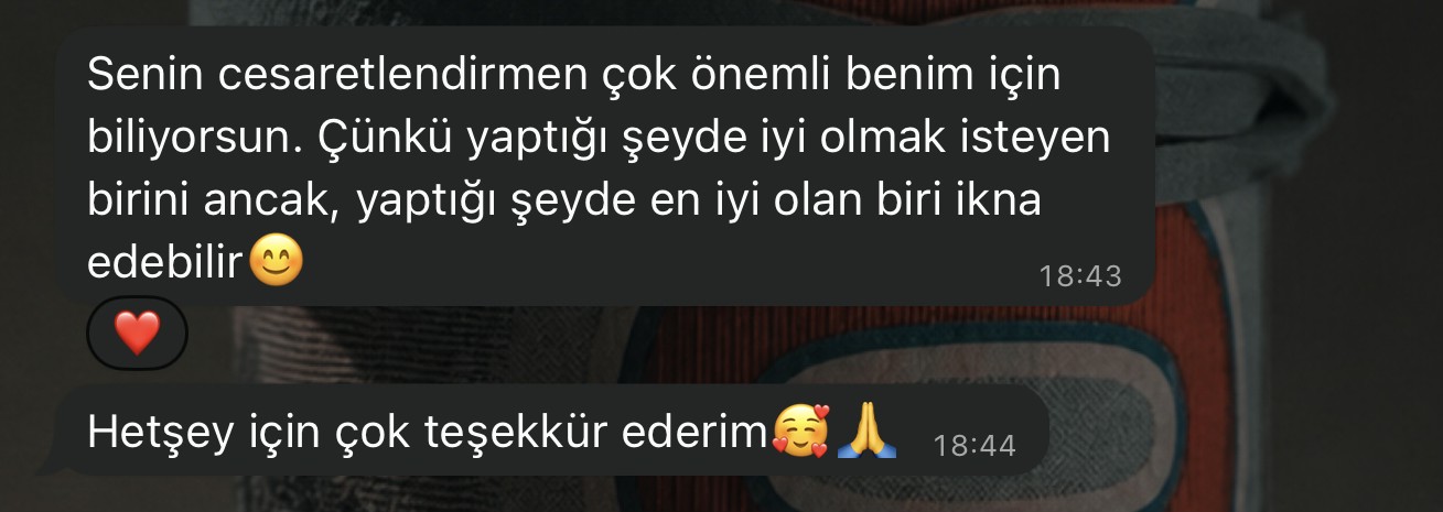 Gerçek WhatsApp katılımcı yorumu 15
