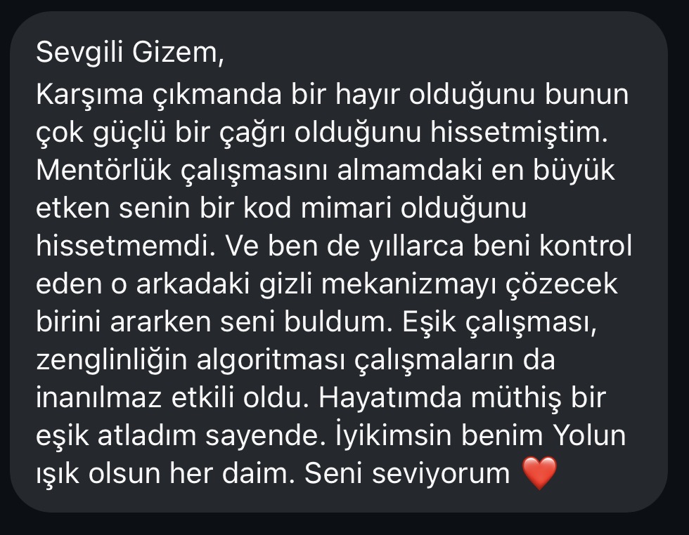 Gerçek WhatsApp katılımcı yorumu 4