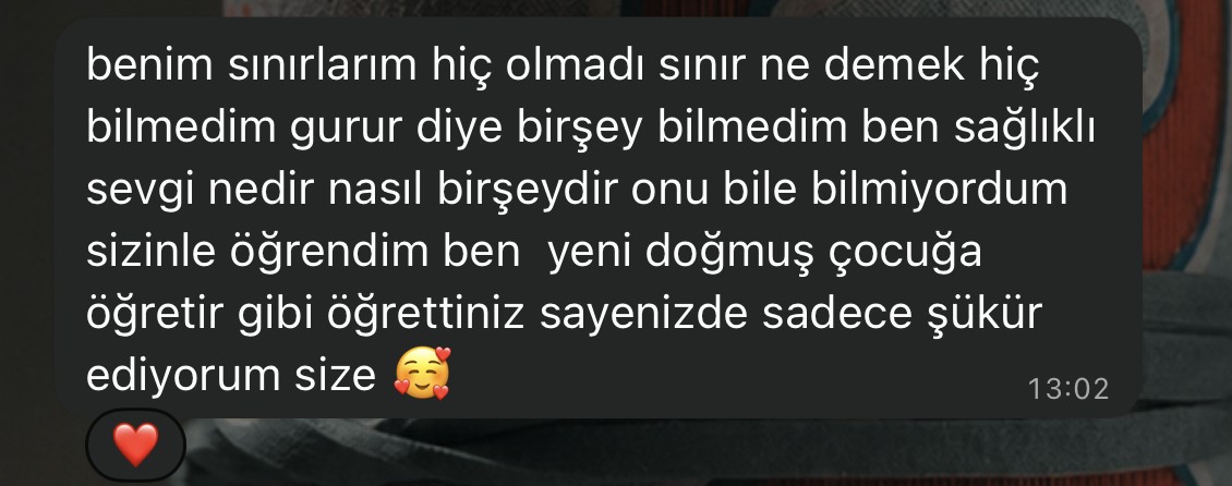 Gerçek WhatsApp katılımcı yorumu 20