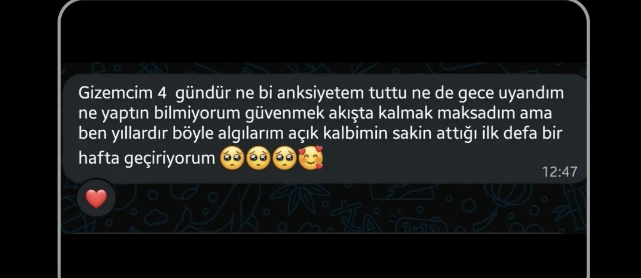 Gerçek WhatsApp katılımcı yorumu 24